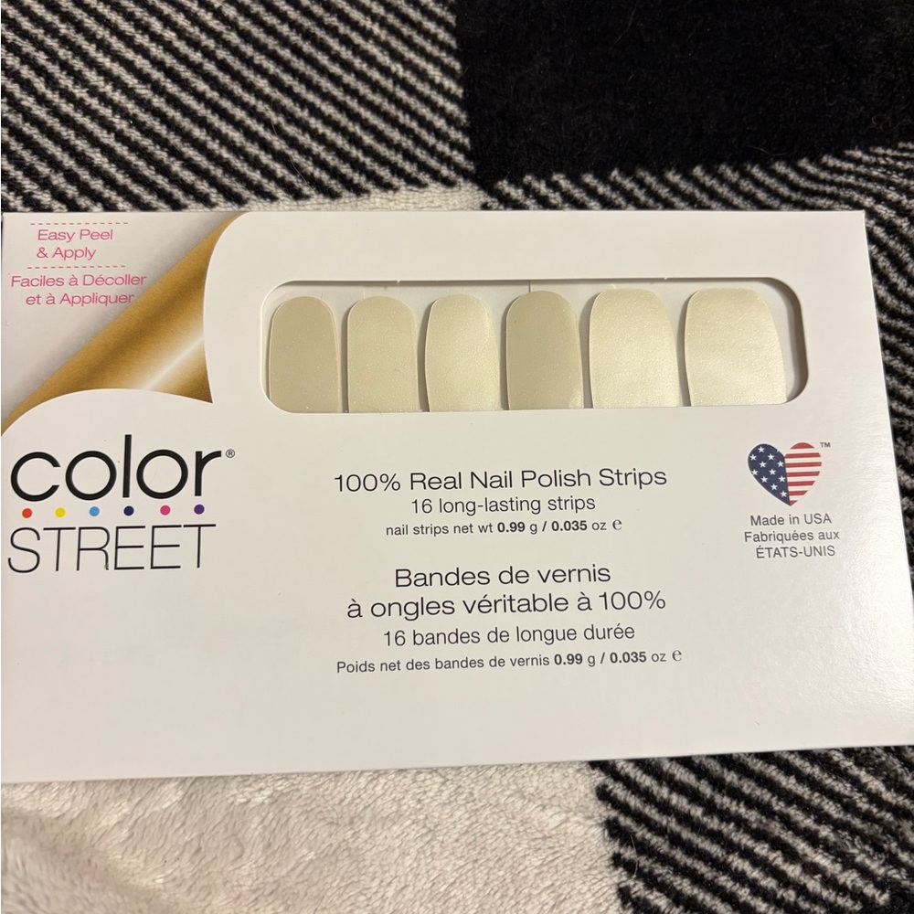 Color Street Elegant Cream Nail Polish Strips TIE THE KNOT